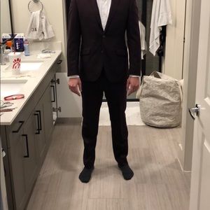 INDOCHINO maroon colored suit pants